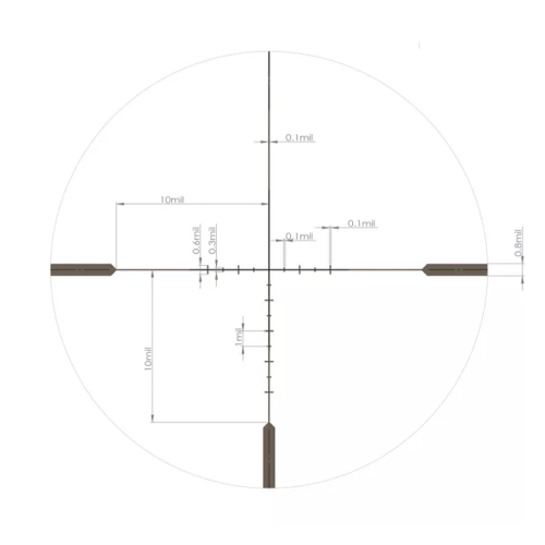 Загонный прицел ARTELV CRS Fiber 1-10x28 SFP 34мм