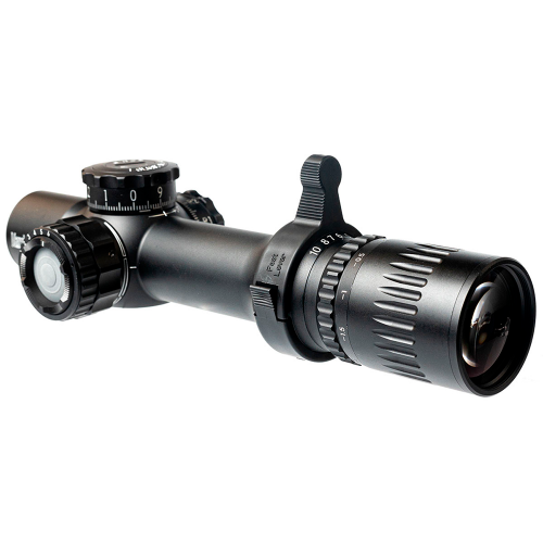 Загонный прицел March-F 1-10x24 Shorty DR-TR1FB FFP+SFP 30мм