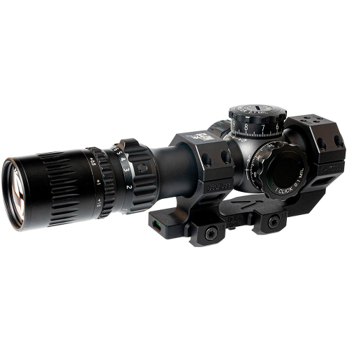 Загонный прицел March-F 1-10x24 Shorty DR-TR1FB FFP+SFP 30мм