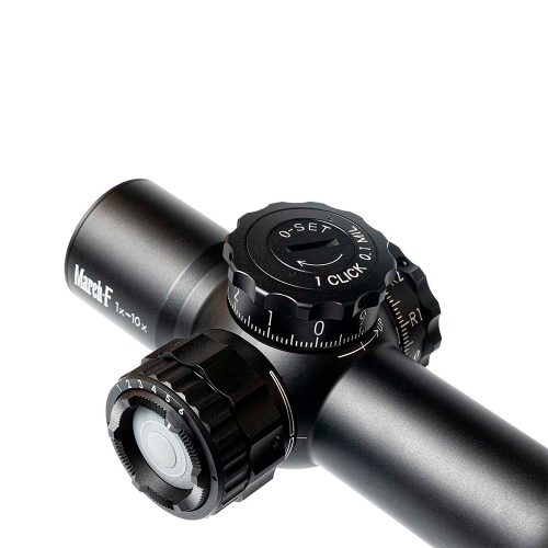 Загонный прицел March-F 1-10x24 Shorty DR-TR1FB FFP+SFP 30мм