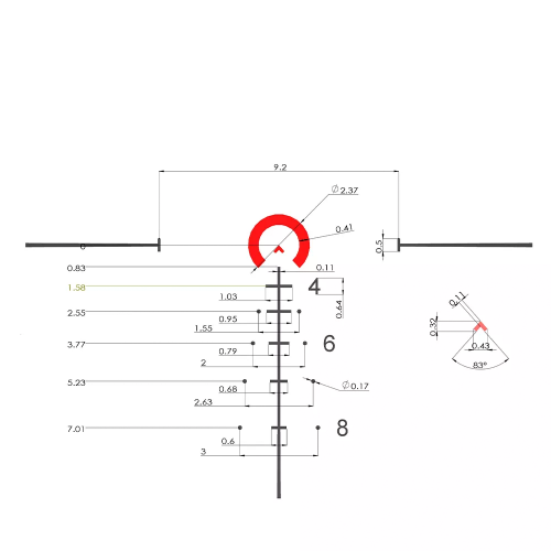 Загонный прицел MewLite 1-6x28 FFP IR