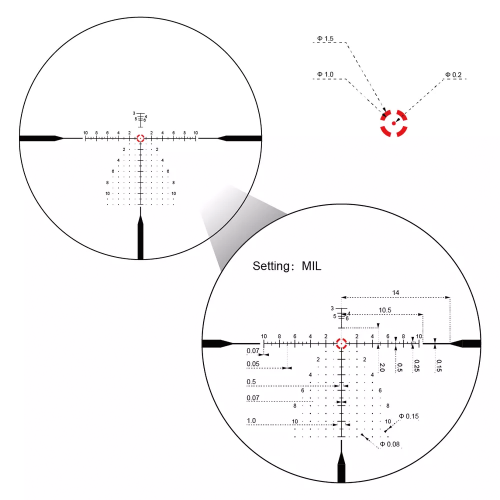 Загонный прицел Vector Optics Continental x10 1-10x28 ED RAR-C FFP