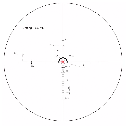 Загонный прицел Vector Optics VictOptics S6 1-6x24I Fiber LPVO