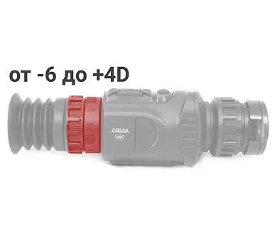 Прицел тепловизор с настройкой диоптрий -6/+4D Легкая подстройка под зрение пользователя